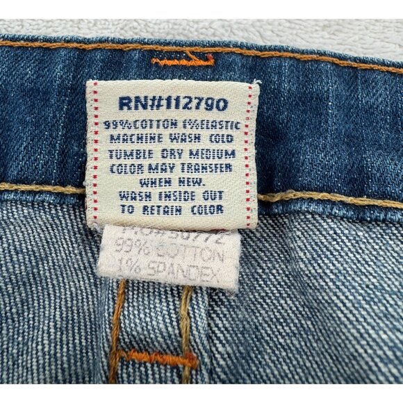 True Religion Womens Vintage Flared Mid Rise Denim Jean - Picture 7 of 12